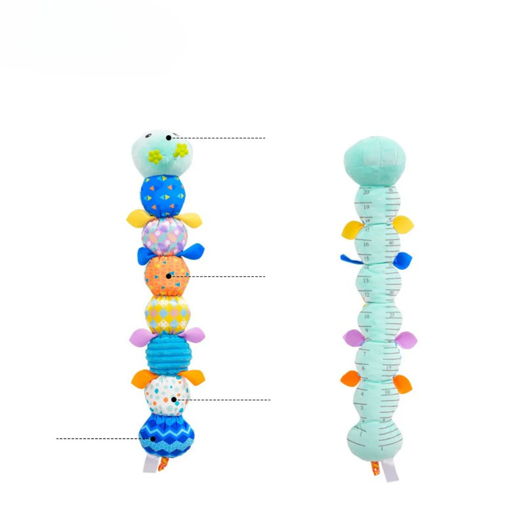 Plush Caterpillar Rattle Toy with Built In Music Module