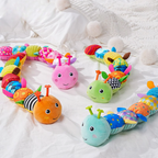 Juguete sonajero de oruga de peluche con módulo musical integrado