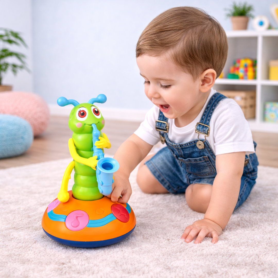 Musical Caterpillar Toy with Lights, Sound and Movement