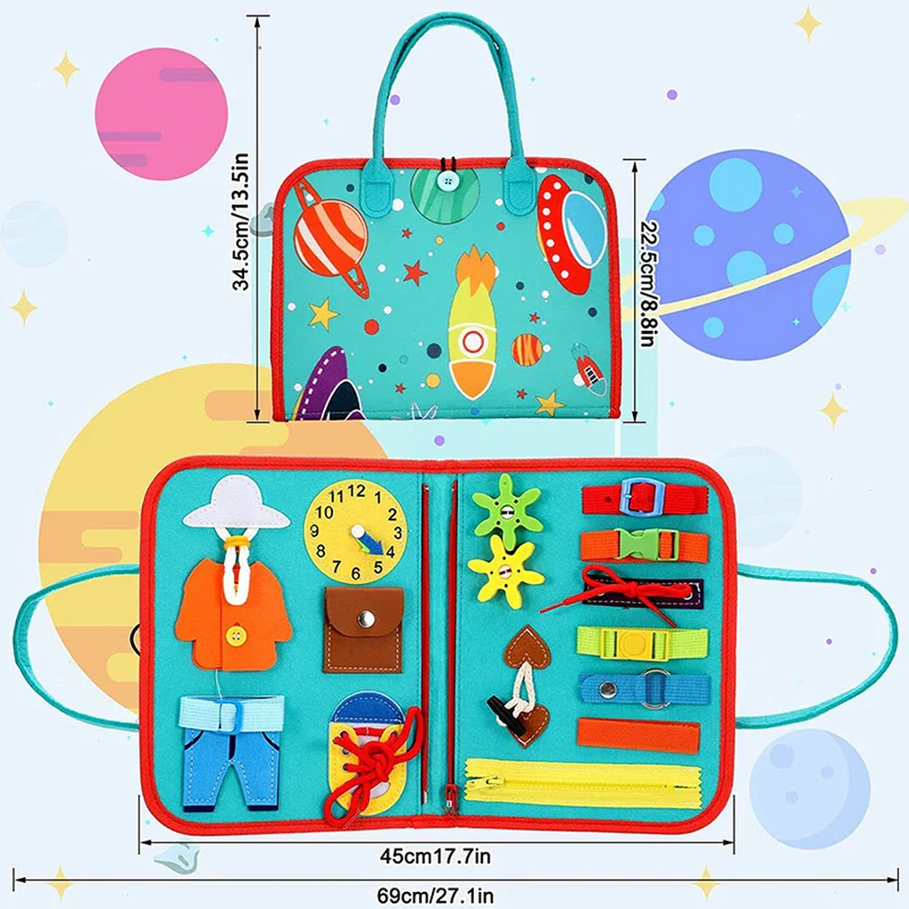 Children’s Activity Book Toy with Fabric Carry Case