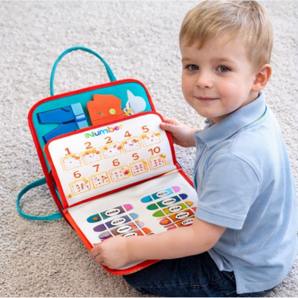 Children’s Activity Book Toy with Fabric Carry Case