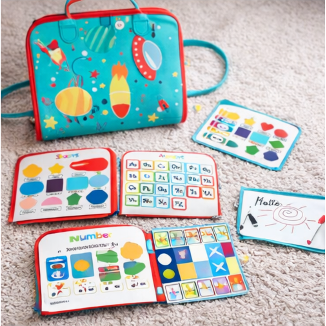 Children’s Activity Book Toy with Fabric Carry Case
