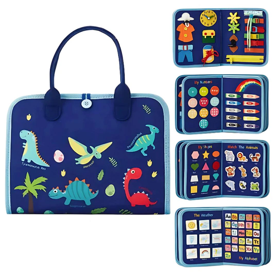 Children’s Activity Book Toy with Fabric Carry Case