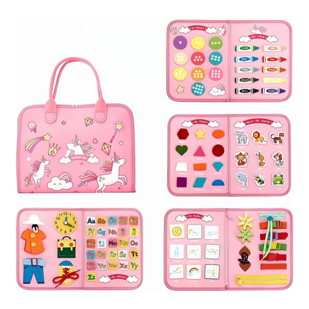 Children’s Activity Book Toy with Fabric Carry Case
