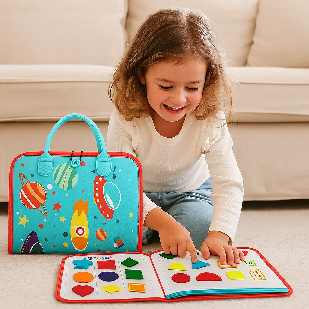 Children’s Activity Book Toy with Fabric Carry Case