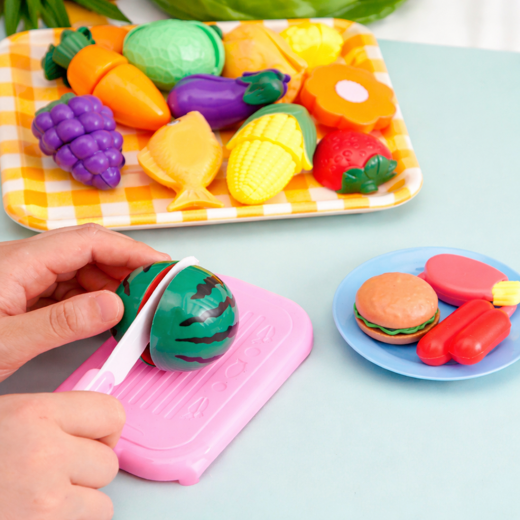 Cuttable Fruit and Vegetable Toy Play Set
