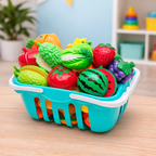 Set de juego de frutas y verduras de juguete cortables