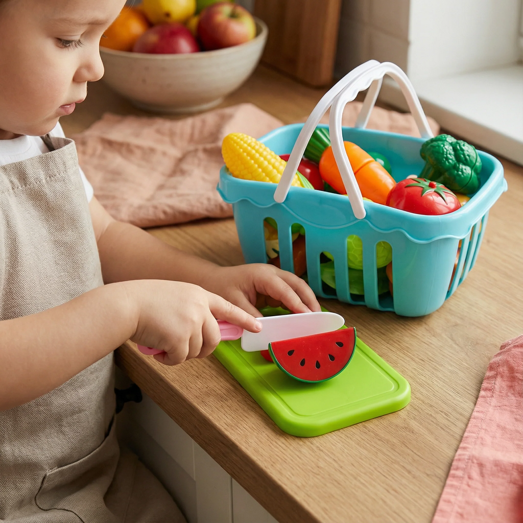 Cuttable Fruit and Vegetable Toy Play Set
