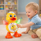 Juguete de pato bailarín con luces y música