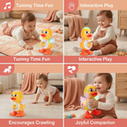 Juguete de pato bailarín con luces y música