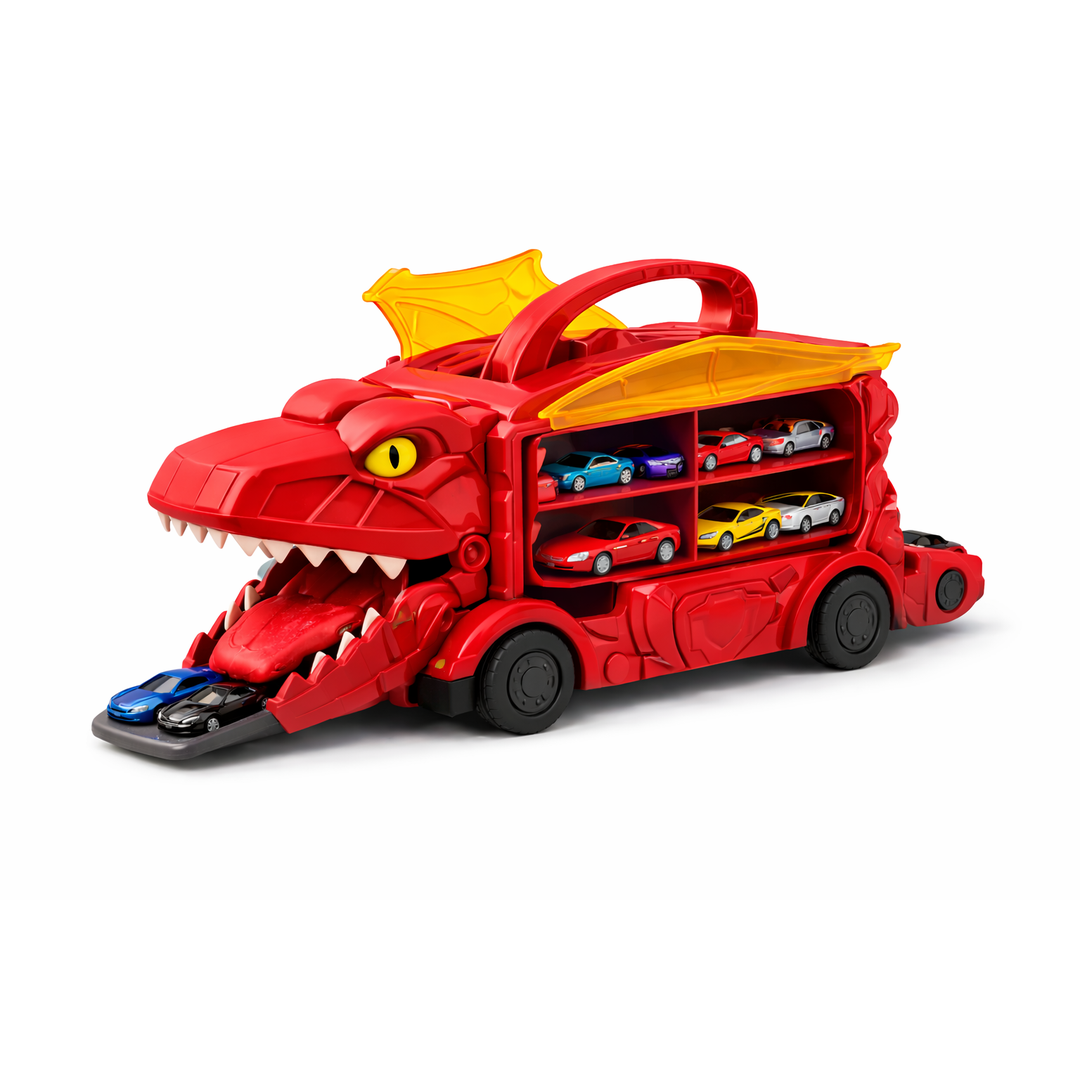 Dinosaur Car Carrier Toy with Ramp