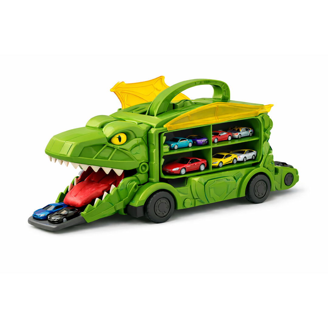 Dinosaur Car Carrier Toy with Ramp