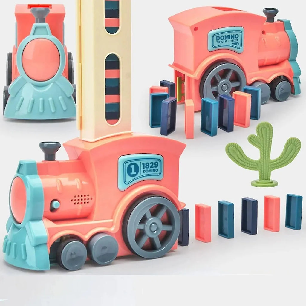 Domino Train Toy with Block Placement Mechanism