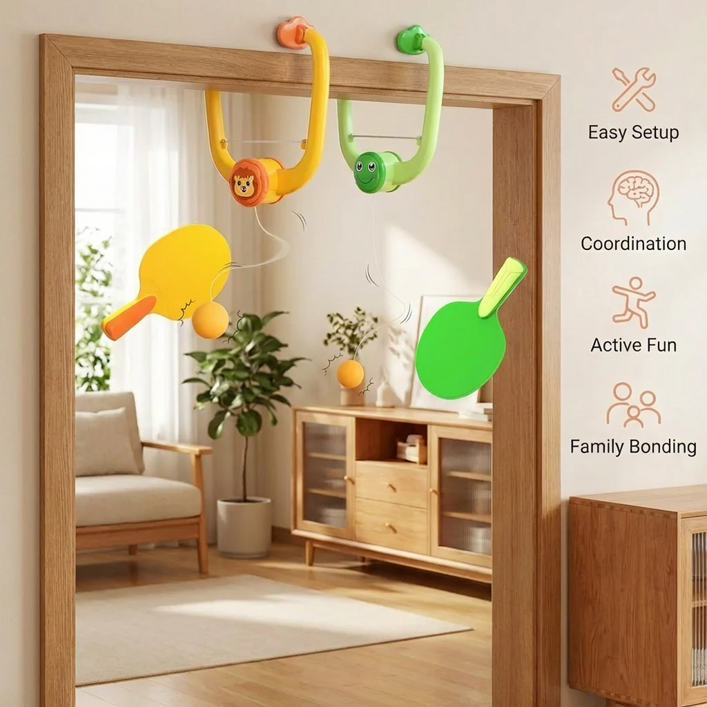 Door Frame Table Tennis Set for Kids