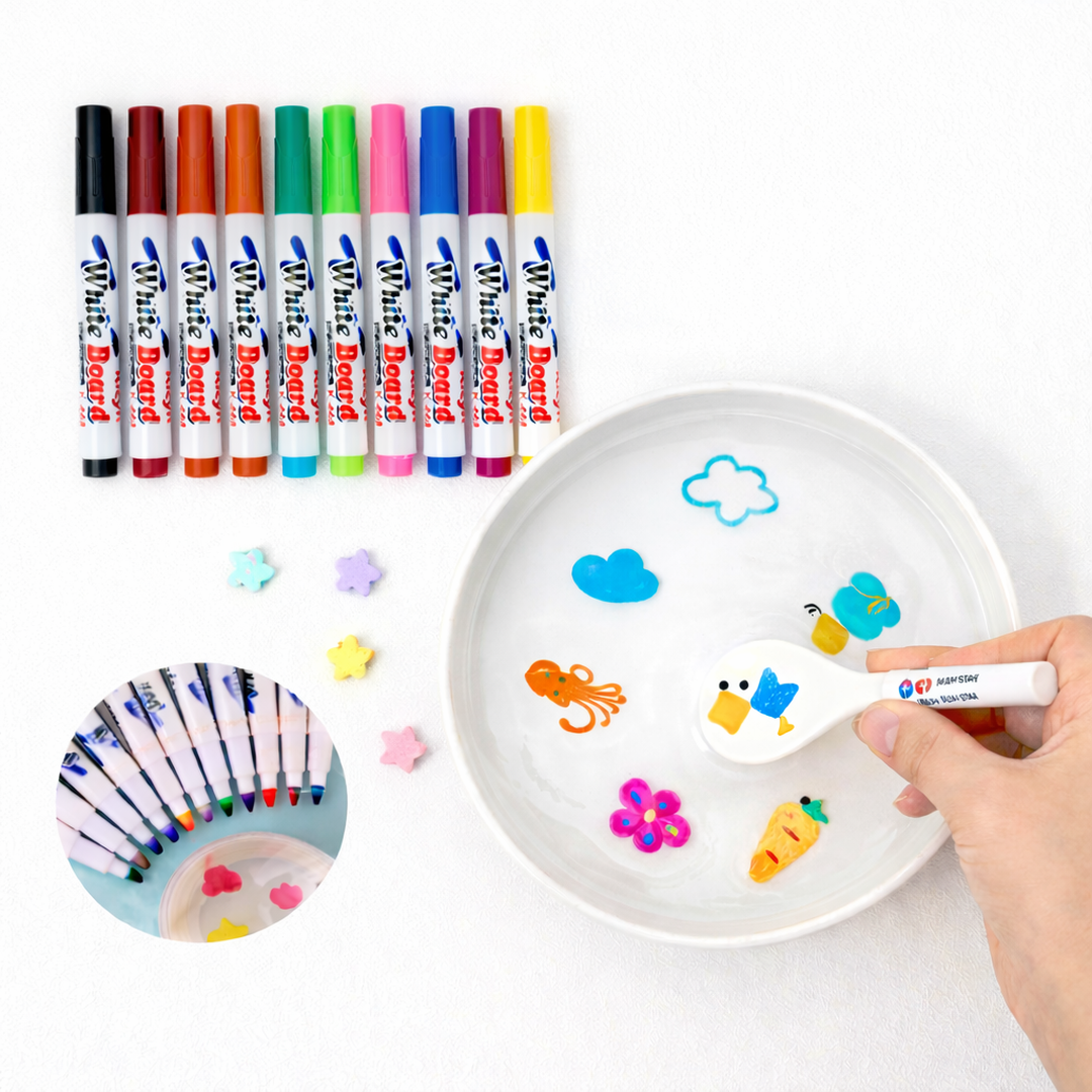 Floating Ink Drawing Marker Set with Water-Activated Effect