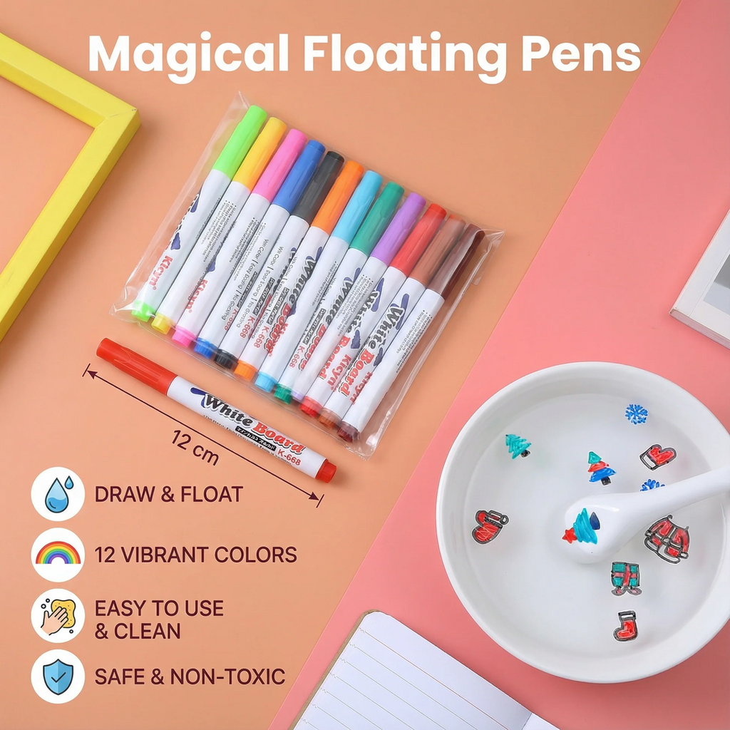 Floating Ink Drawing Marker Set with Water-Activated Effect