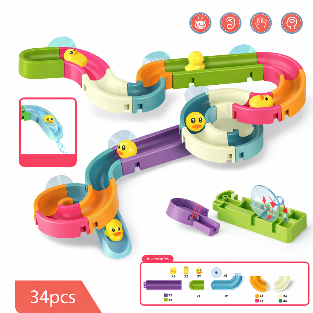 Duck Slide Track Toy with Modular Channels