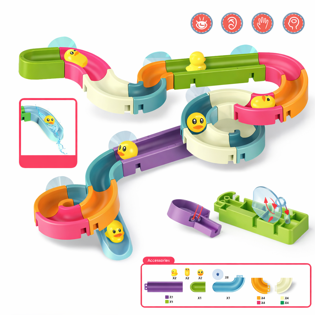 Duck Slide Track Toy with Modular Channels