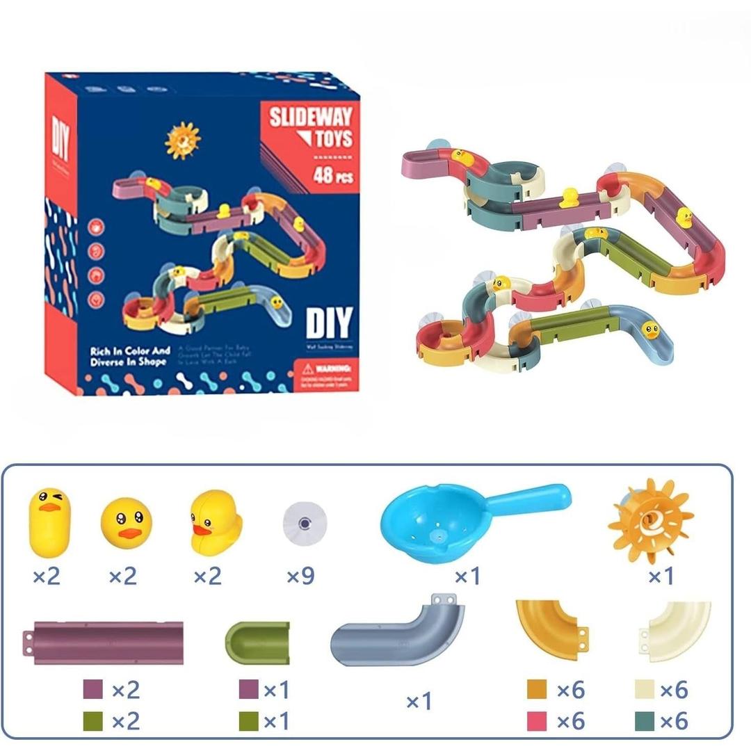Duck Slide Track Toy with Modular Channels