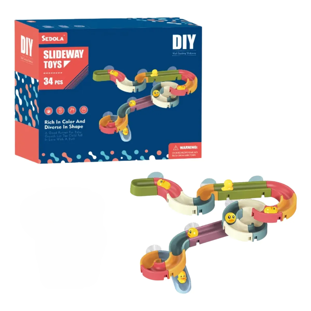 Duck Slide Track Toy with Modular Channels