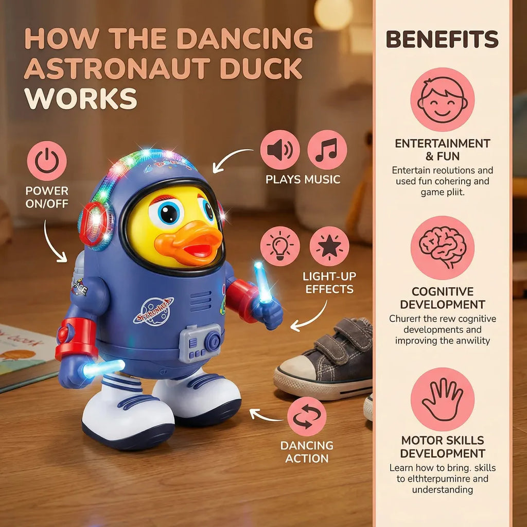 Duck Toy Figure with Light Activation