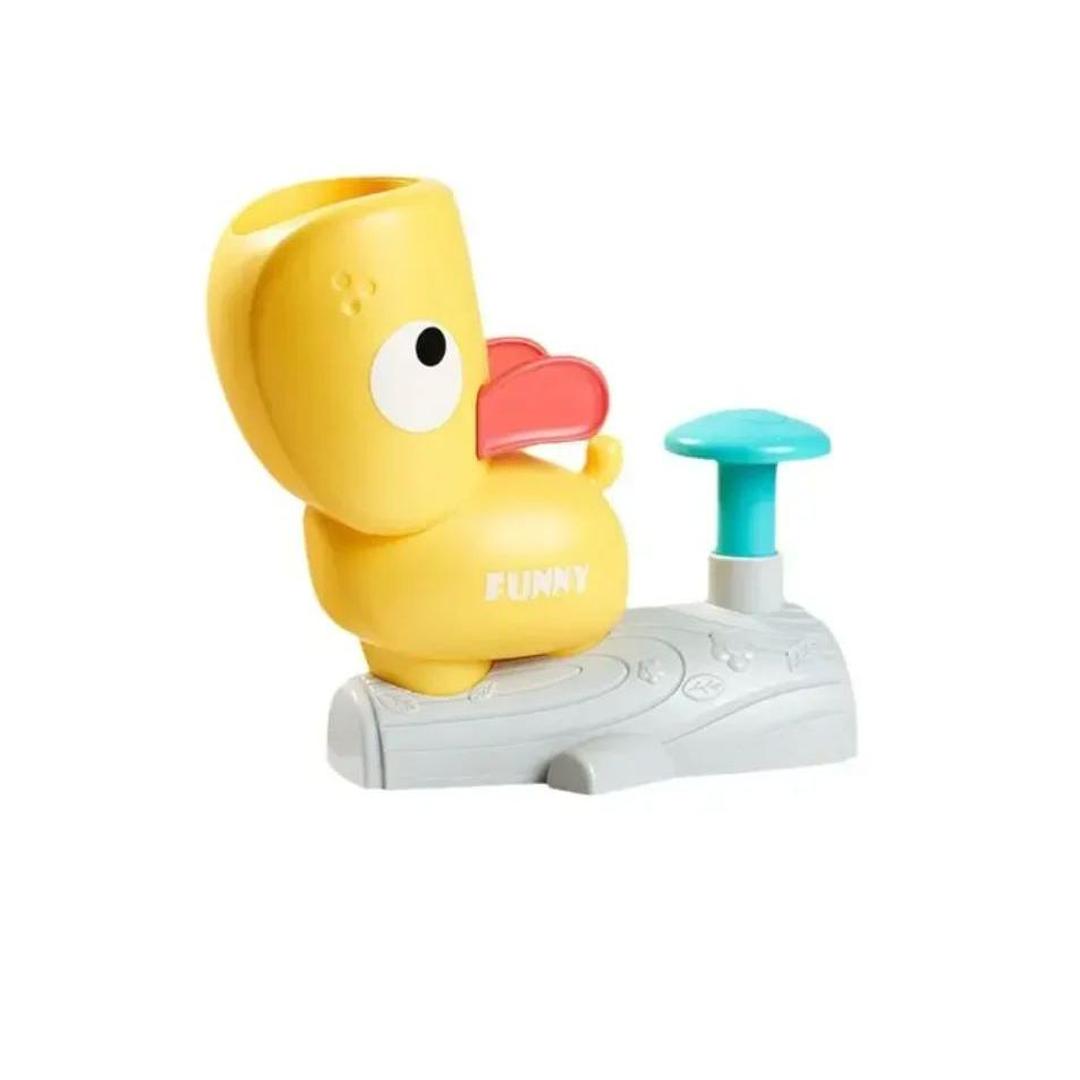 Flying Disc Launcher Toy with Manual Spin Activation