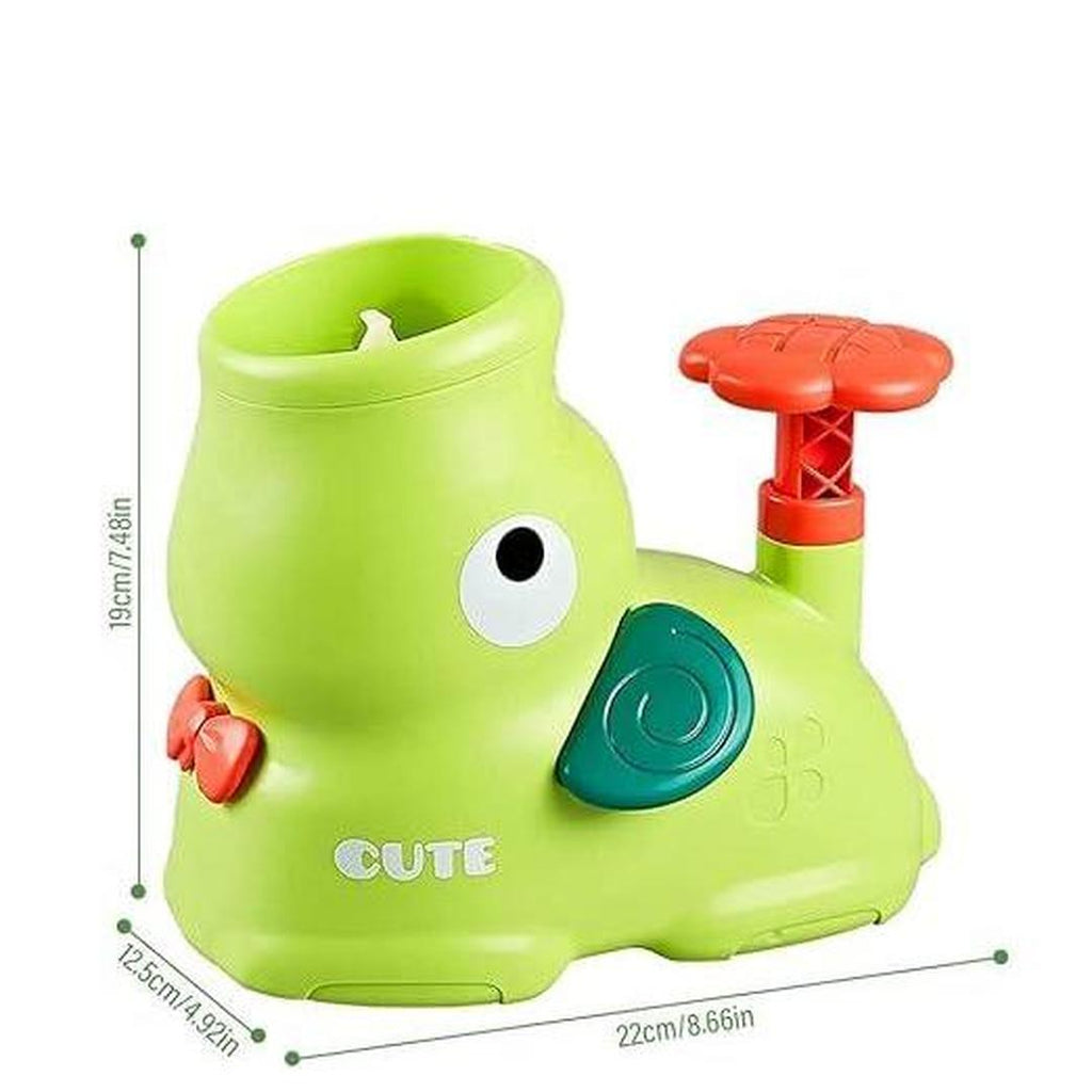 Flying Disc Launcher Toy with Manual Spin Activation