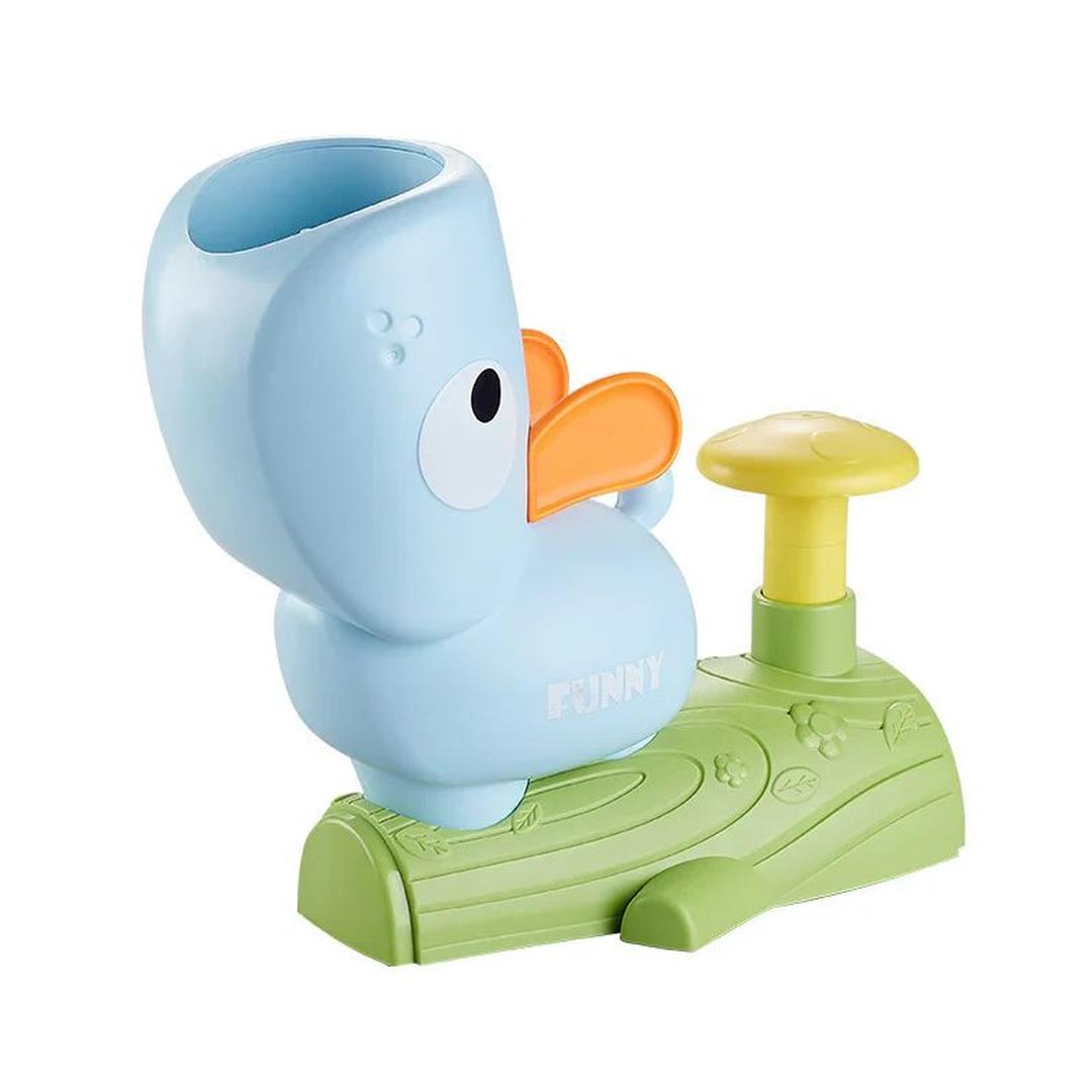 Flying Disc Launcher Toy with Manual Spin Activation