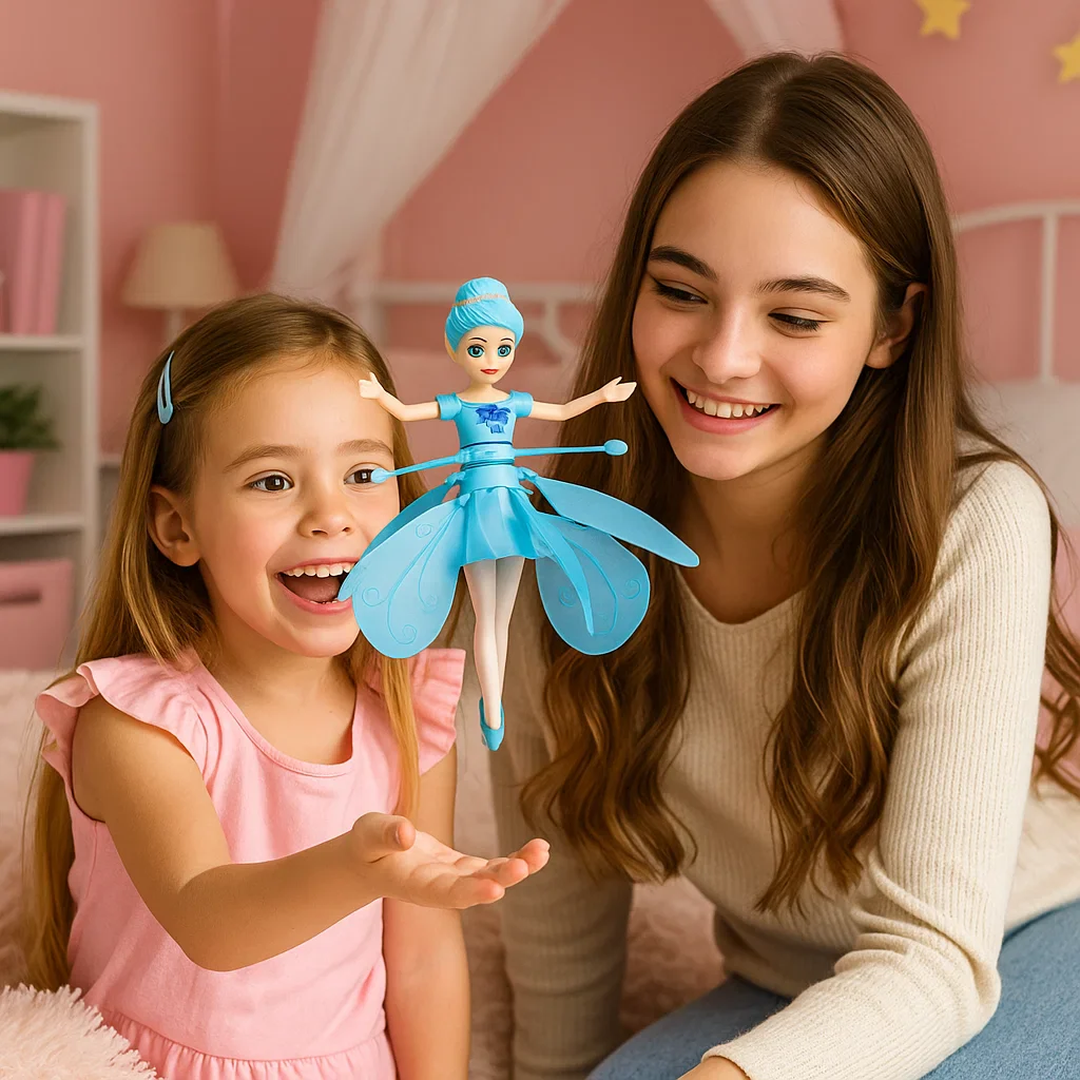 Flying Doll Toy with Rotating Wings