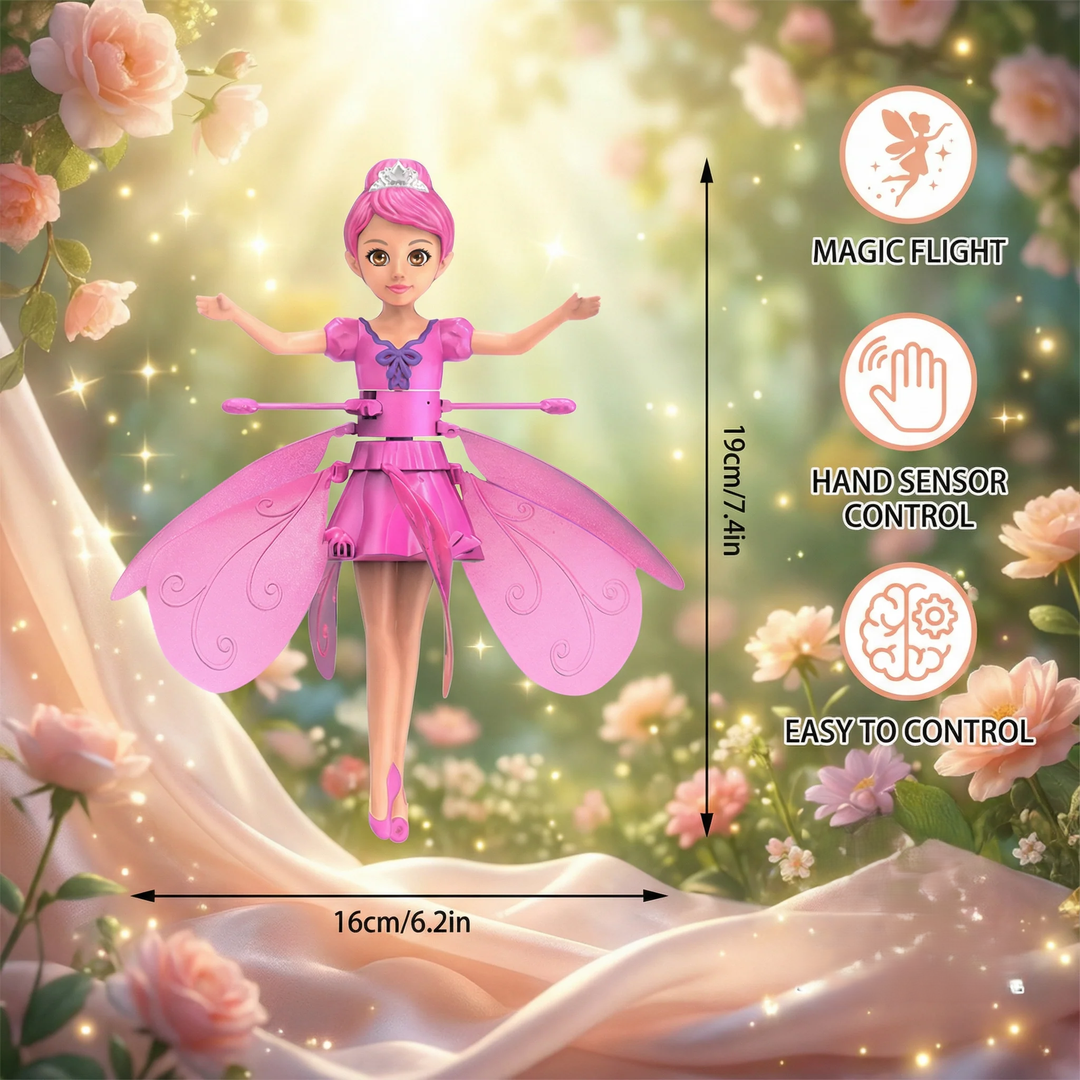 Flying Doll Toy with Rotating Wings