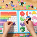Magnetic Fraction Board Toy with Circular Pieces