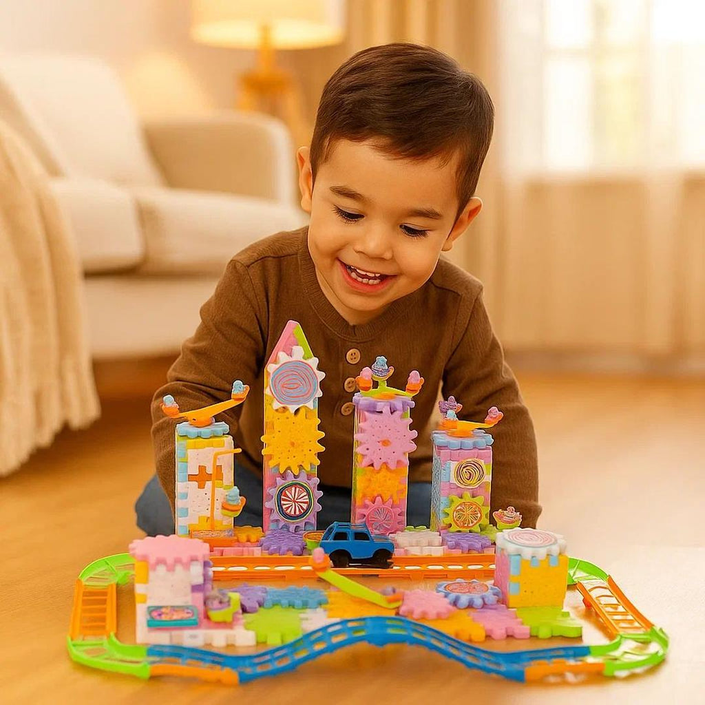 Montessori Gear Building Blocks Set