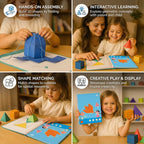 Geometry Activity Book with Foldable Shape Components