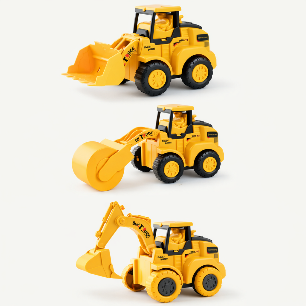 Kids Construction Vehicles Toy Set