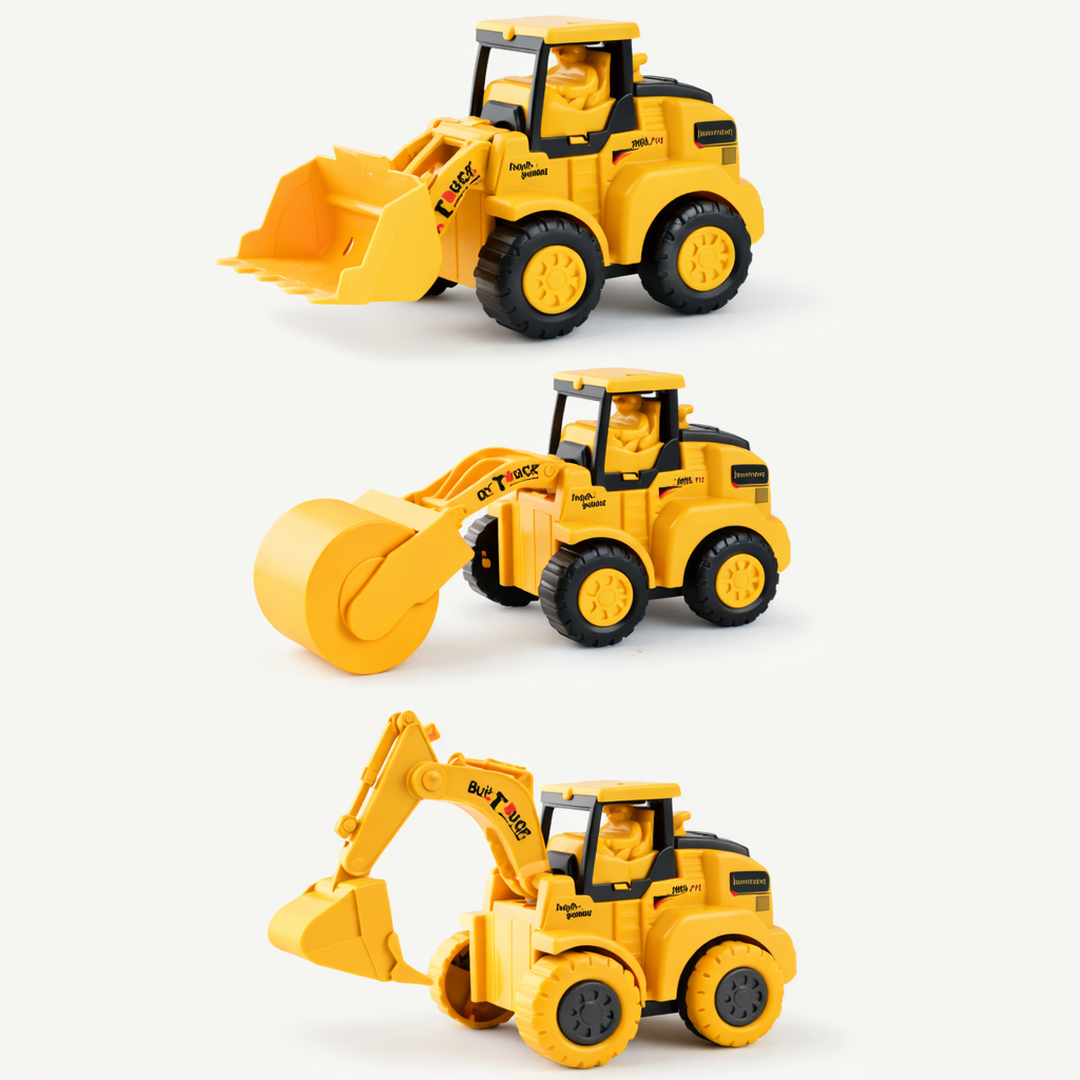 Kids Construction Vehicles Toy Set