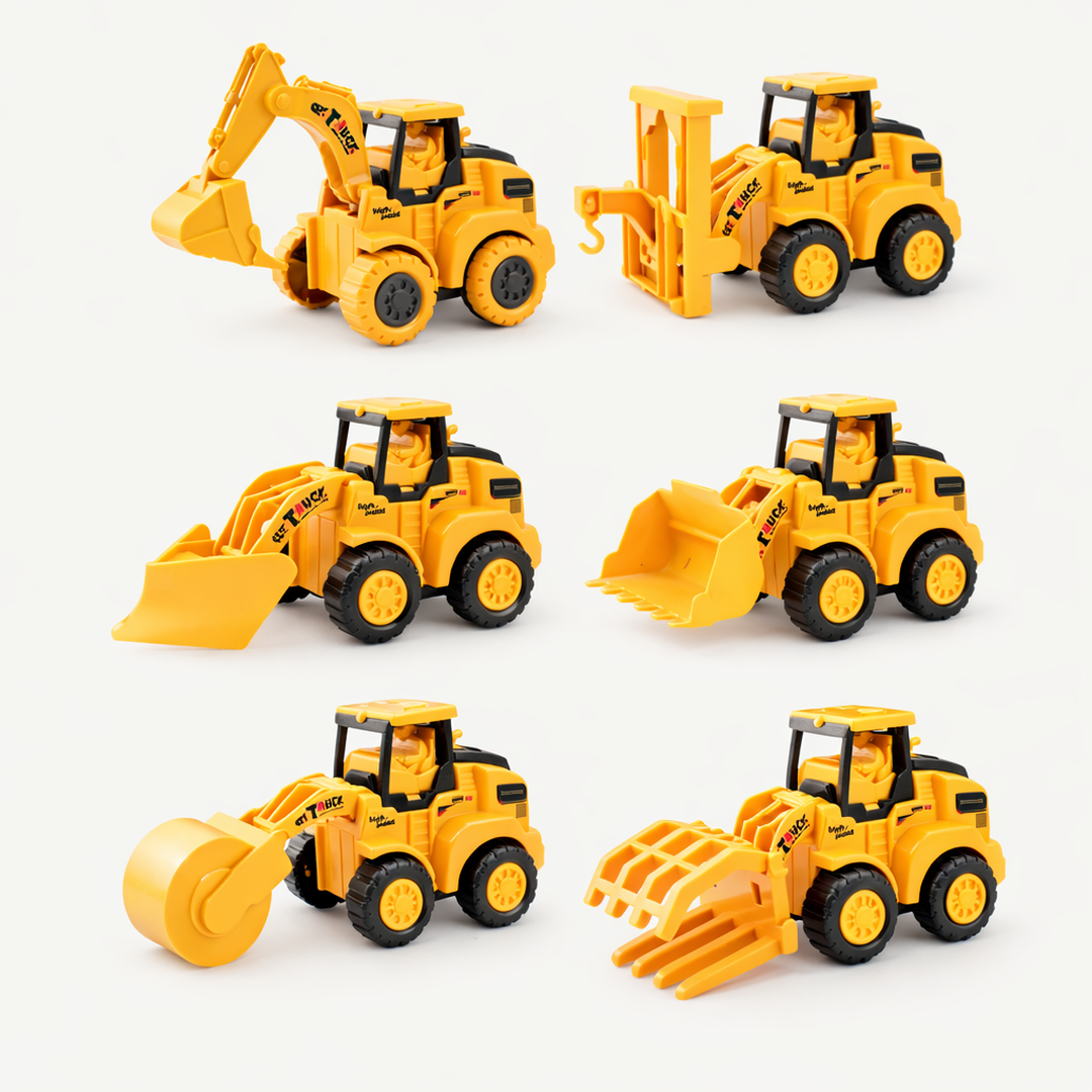 Kids Construction Vehicles Toy Set