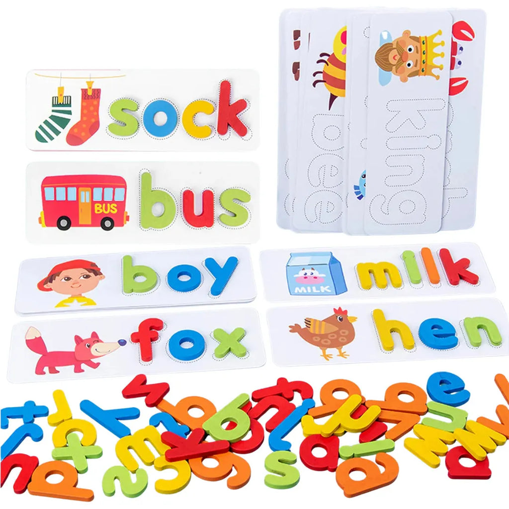Letter Matching Toy with Word Cards
