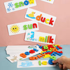 Juguete de asociación de letras con tarjetas de palabras