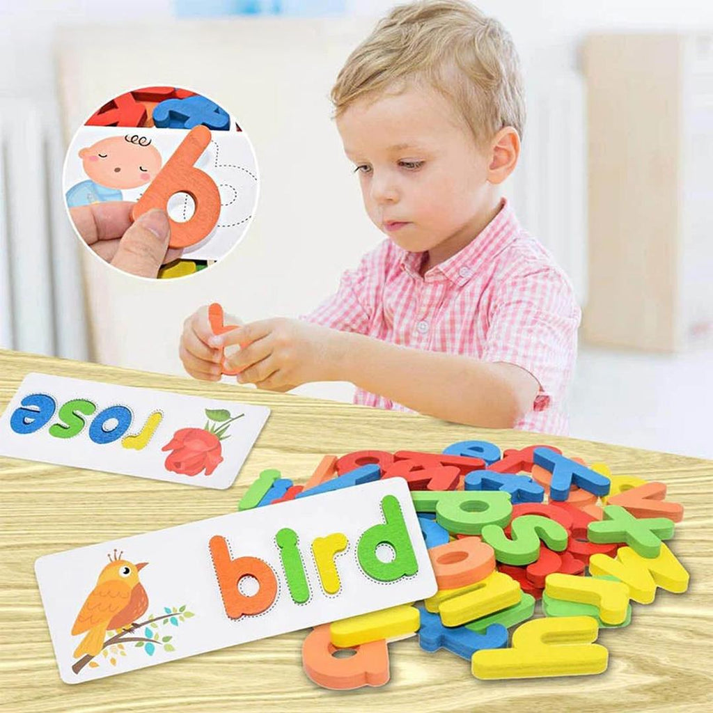 Letter Matching Toy with Word Cards