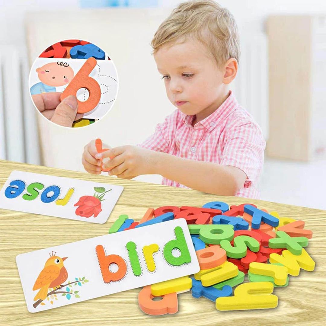 Letter Matching Toy with Word Cards