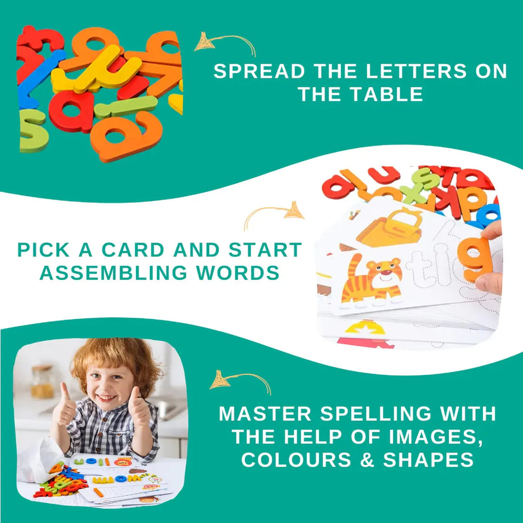 Letter Matching Toy with Word Cards