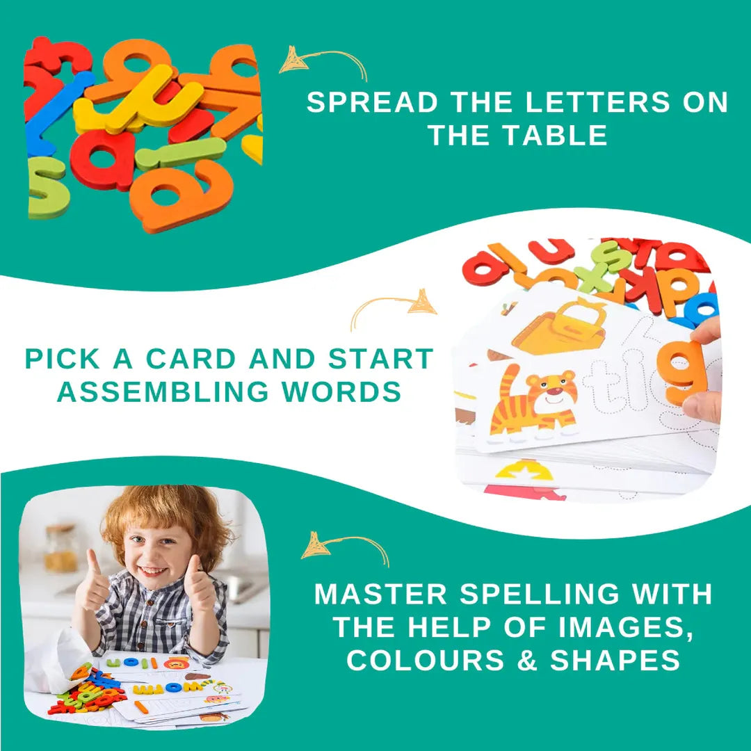 Letter Matching Toy with Word Cards