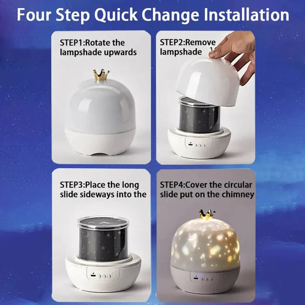 Light Up Projector Toy with Enclosed Dome