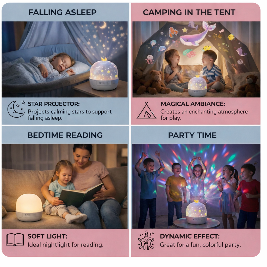 Light Up Projector Toy with Enclosed Dome