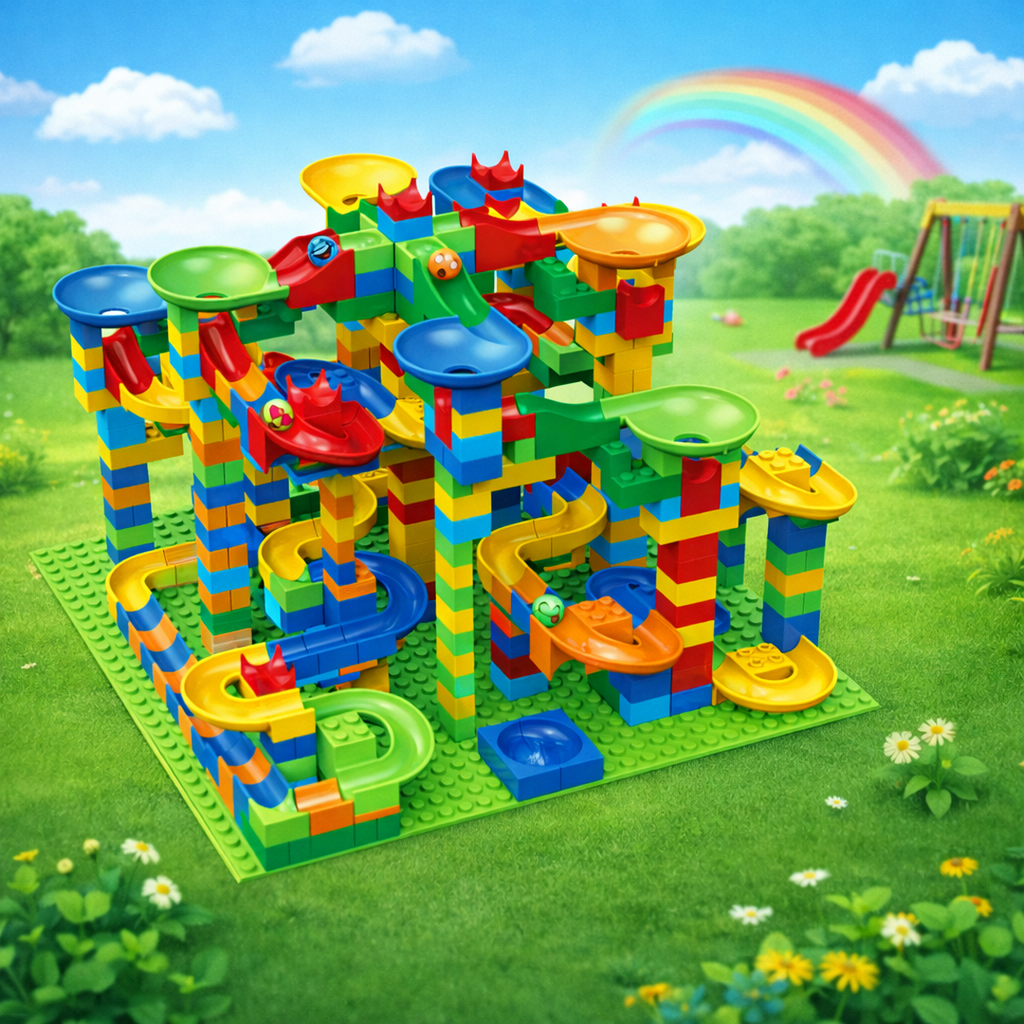 Marble Run Building Blocks Set