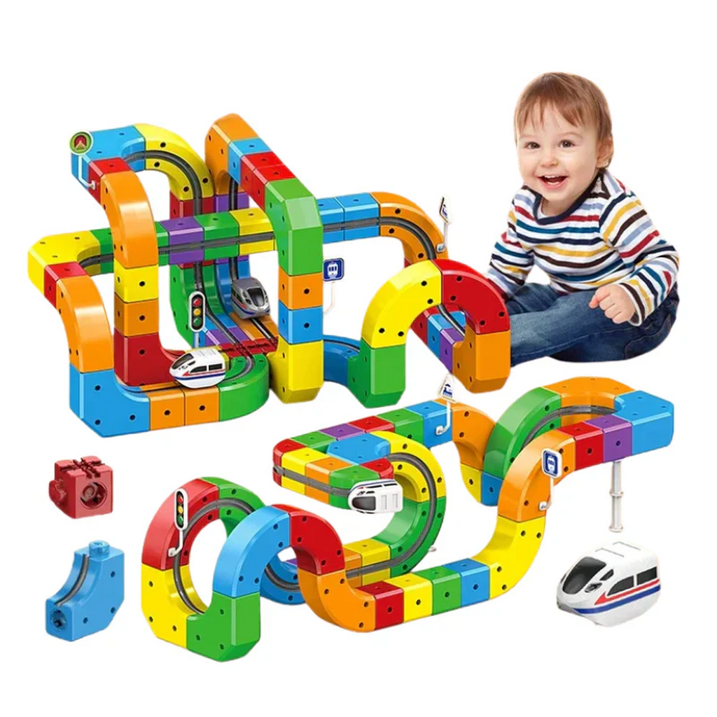Magnetic Marble Run Building Blocks Toy