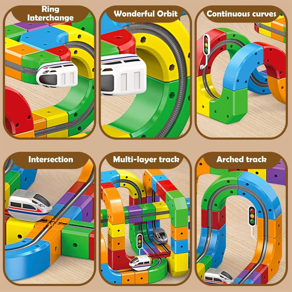 Magnetic Marble Run Building Blocks Toy