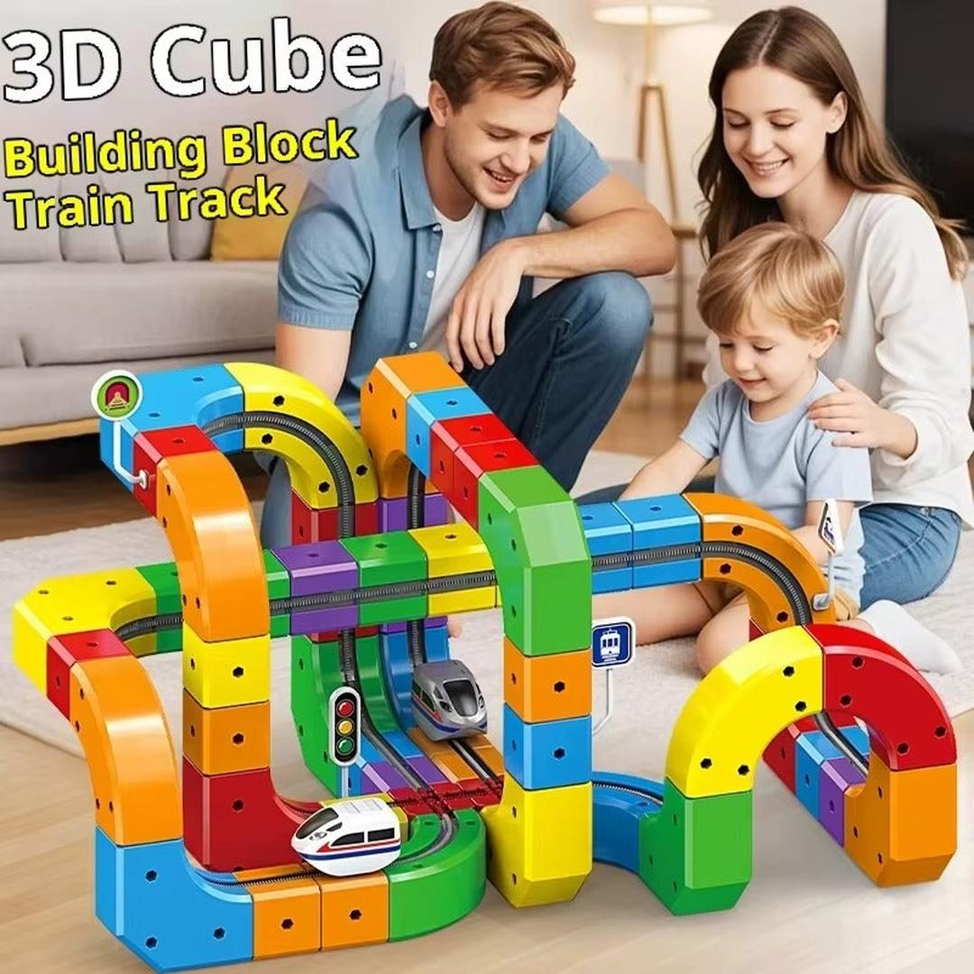 Magnetic Marble Run Building Blocks Toy
