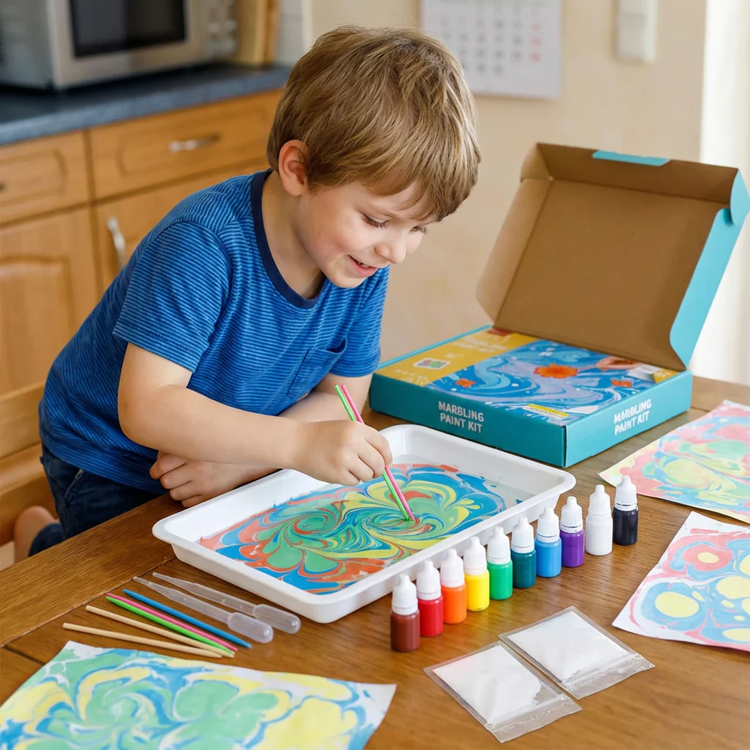 Marbling Paint Kit with Water Surface Painting Tray