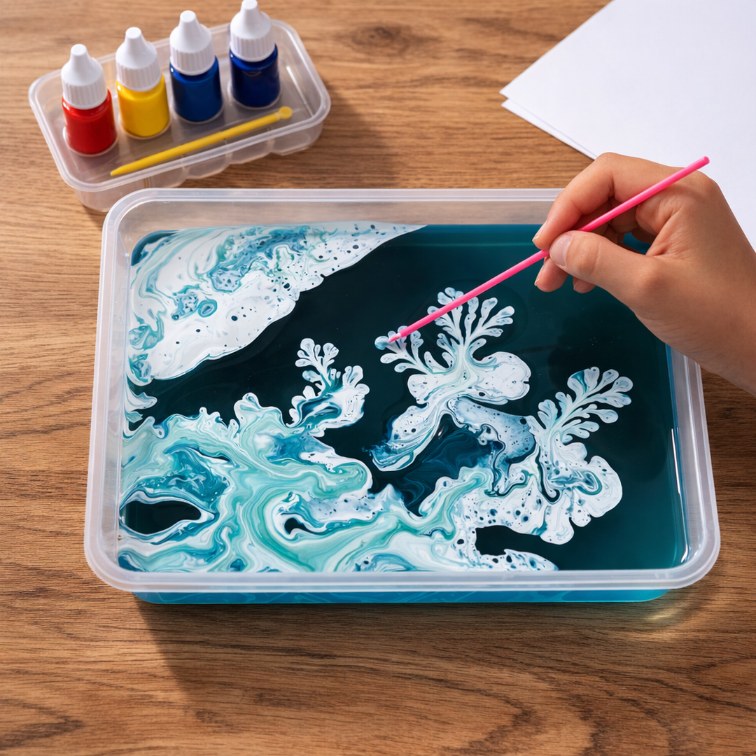 Marbling Paint Kit with Water Surface Painting Tray